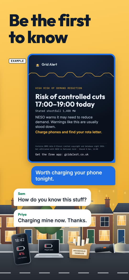 Be the first to know: a warning shared in a group chat.